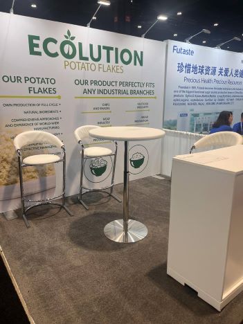 Ecolution Potato Flakes wurden auf der IFT FIRST-Ausstellung in Chicago (USA) vorgestellt